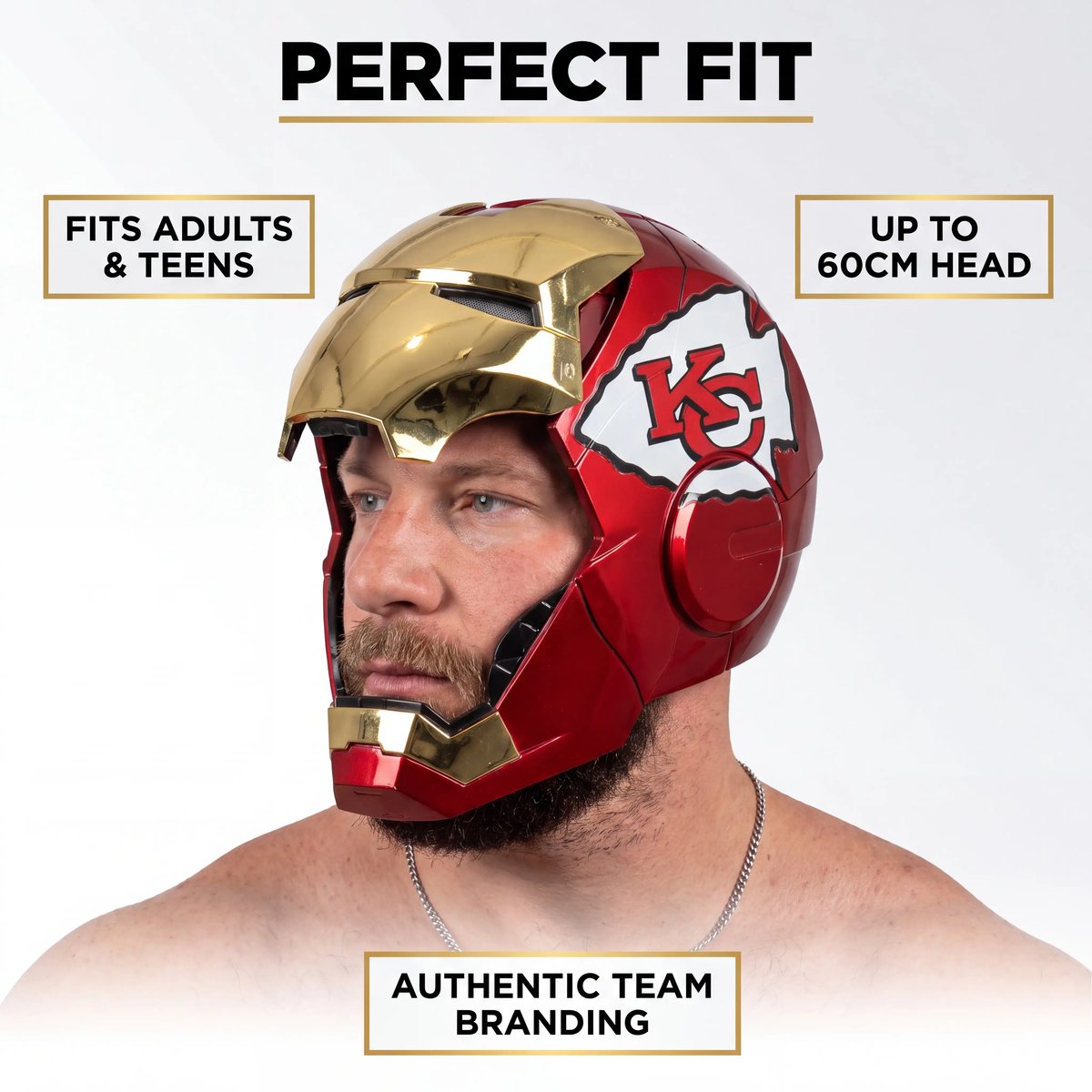 Pro Football Iron Man Helmet — Premium Collector Edition